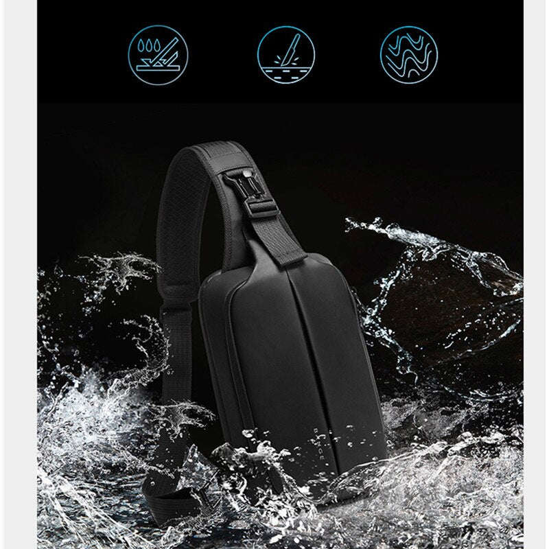 Waterproof Sling Bag Crossbody Pack for Men - Large Capacity Travel Chest Bag
