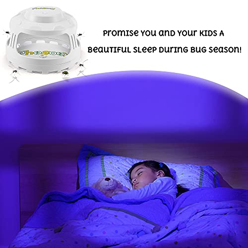 Phosooy Mosquito Trap - 4-in-1 Electric Pest Trap with 5 Sticky Board Refills, Safe for Children and Pets