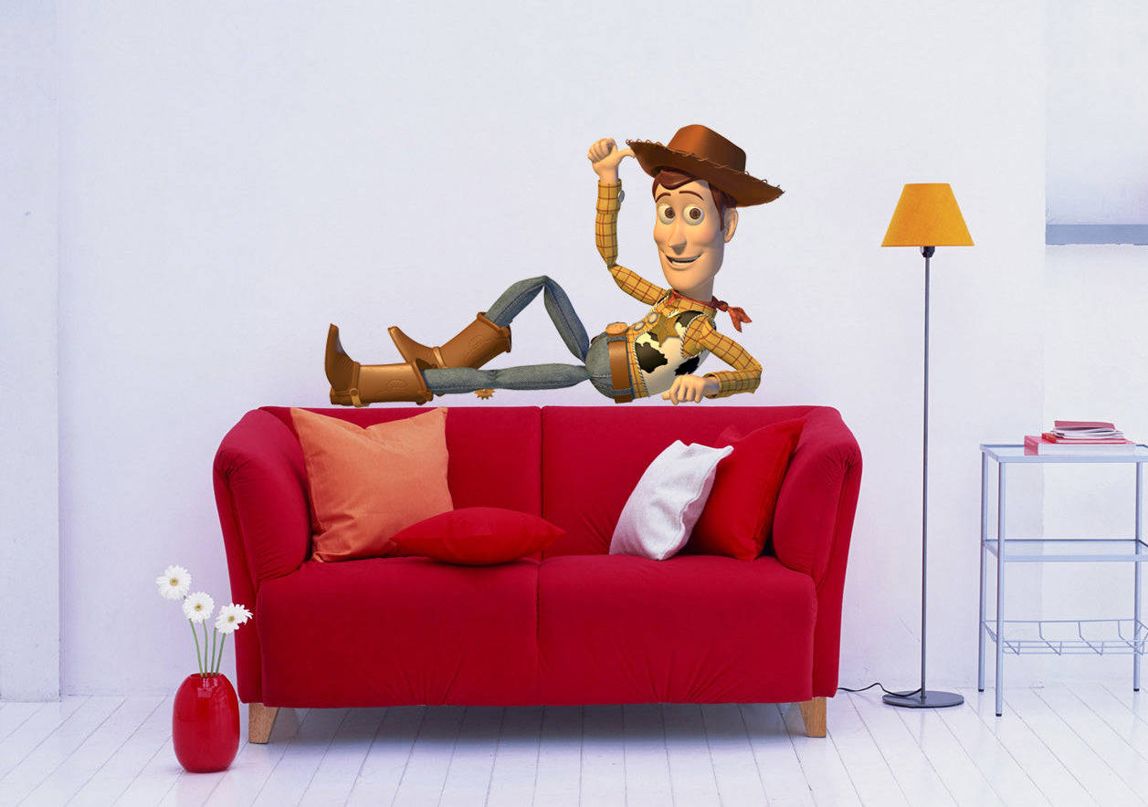 Woody Toy Story Wall Sticker Decal C528 - Easy Peel & Stick Vinyl Decal for Kids Room Decor
