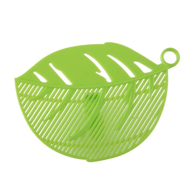 1PC Durable Clean Leaf Shape Rice Wash Sieve Kitchen Tool