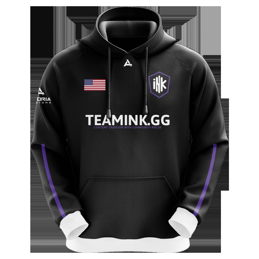 INK Sublimated Hoodie - Custom Dye Sublimated Polyester Hoodie