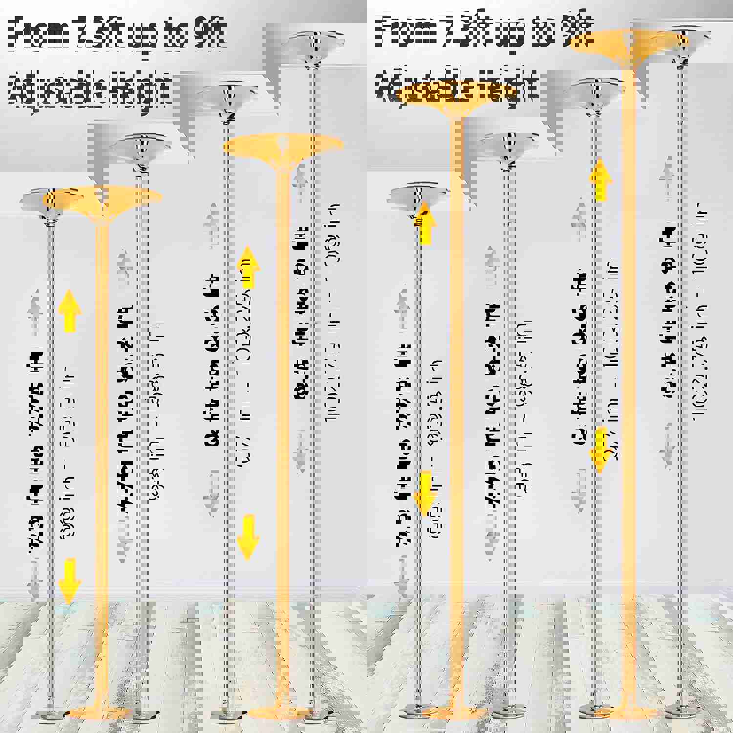 45mm Removable Dance Pole Set with Spinning and Static Modes for Fitness and Home Use