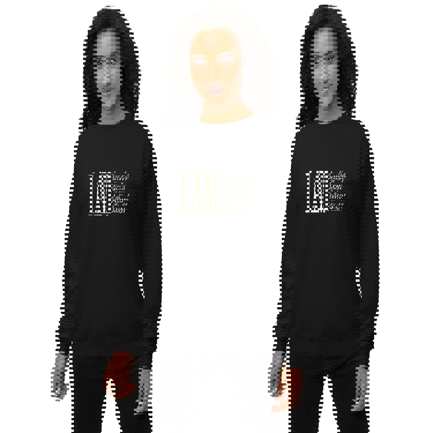 I AM Fleece Sweatshirt - Stylish and Comfortable