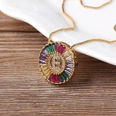 The Rainbow Initial Necklace