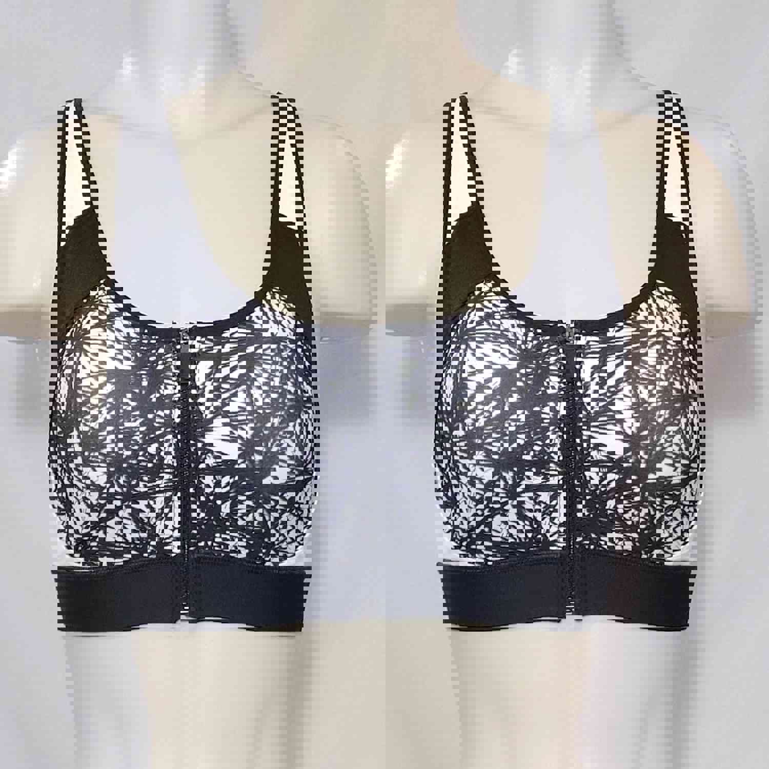 Champion N9643 Power Shape Max Zip Front Wire Free Sports Bra - High Support for Women