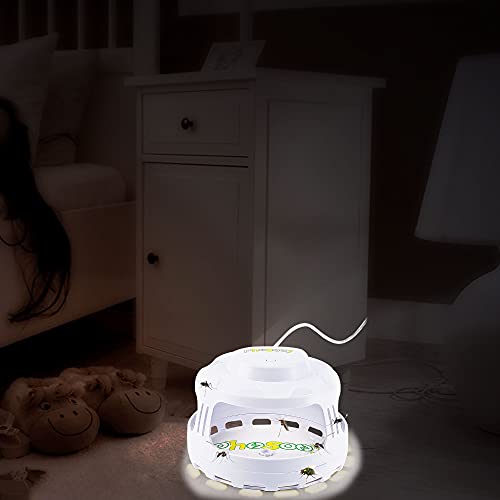 Phosooy Mosquito Trap - 4-in-1 Electric Pest Trap with 5 Sticky Board Refills, Safe for Children and Pets