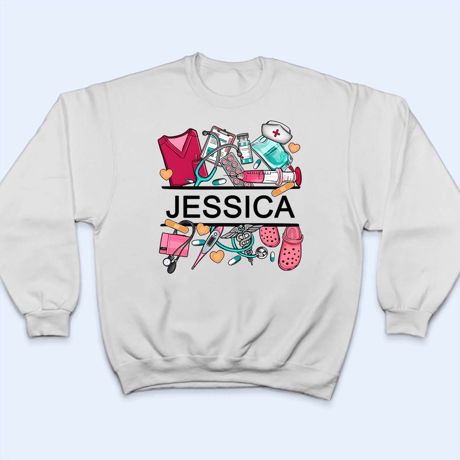 Personalized Custom T Shirt for Nurse, CNA, Healthcare, RN - Funny & Loving Gift