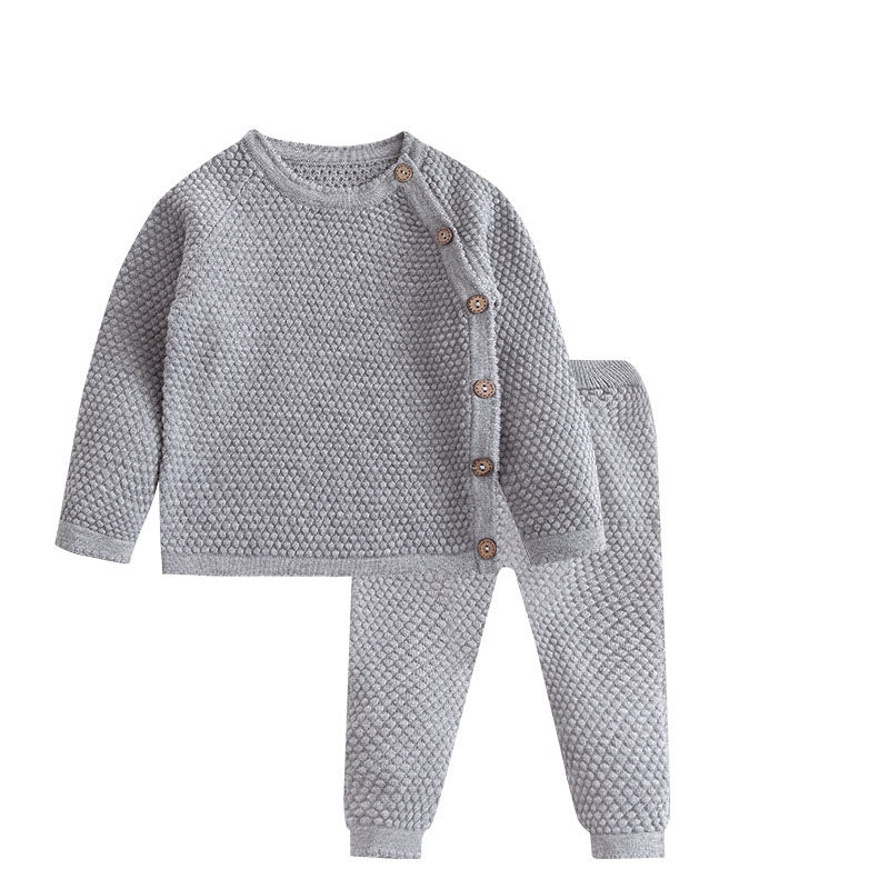 Baby Unisex Clothes Sets - Spring Newborn Cotton Outfits with Pant