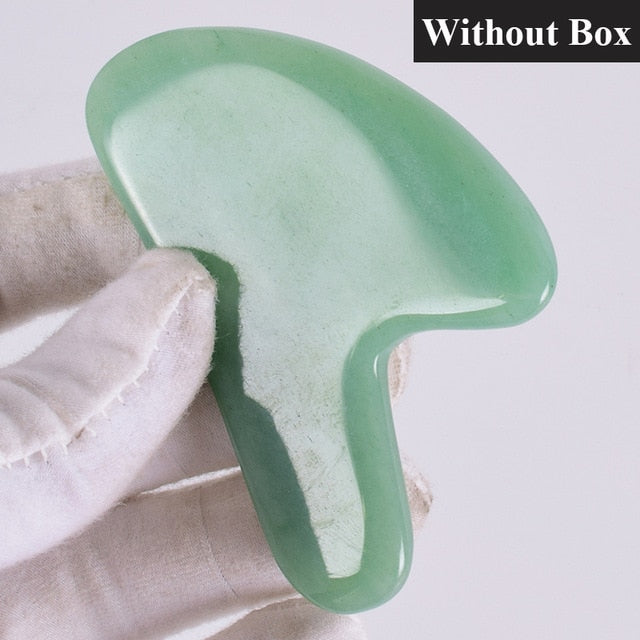 Rose Quartz Jade Roller - Natural Crystal Facial Massager for Skin Care & Beauty