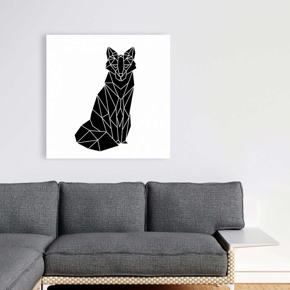 Geometric Fox Fine Art Gallery Wrapped Canvas 24x36