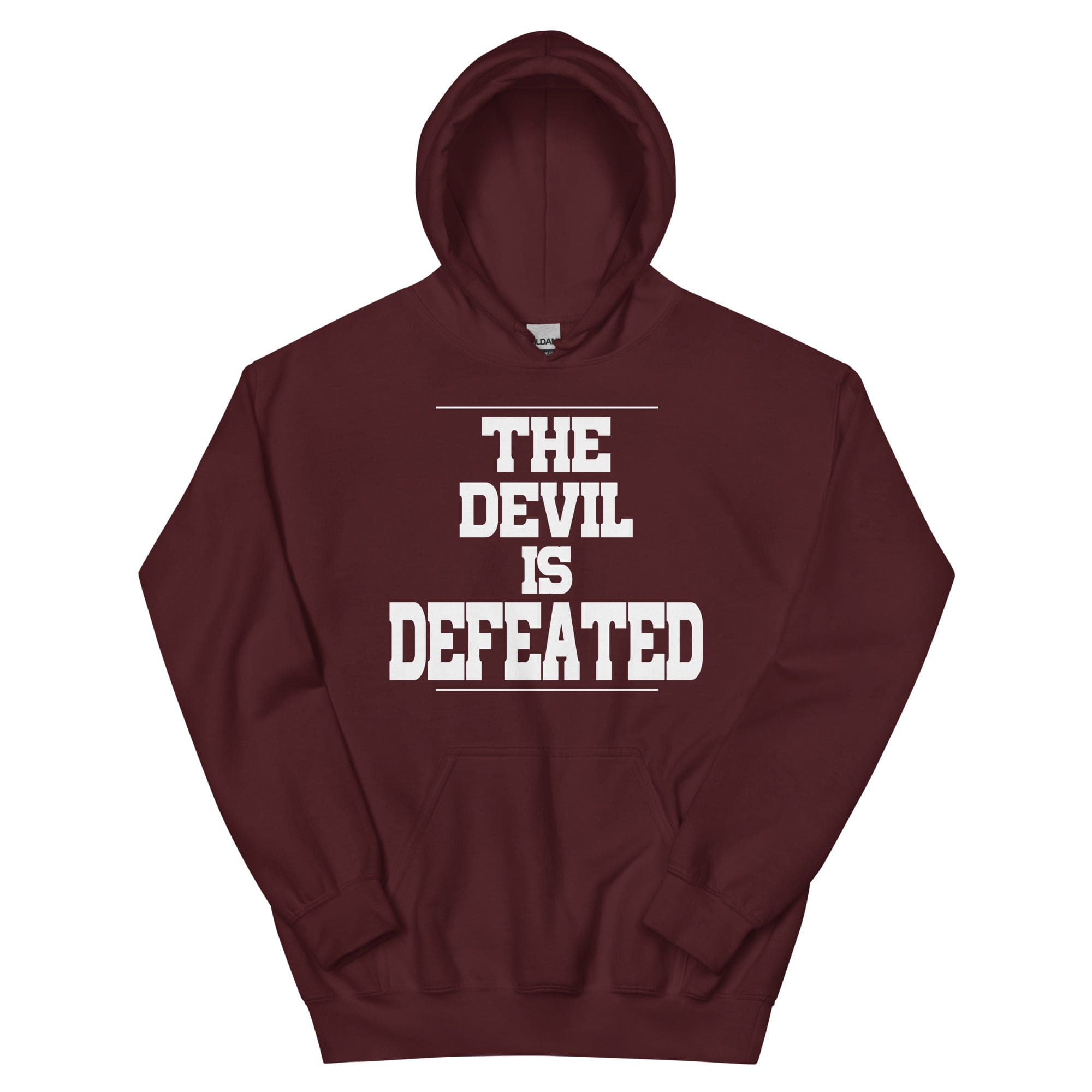 F&H Christian The Devil Is Defeated Hoodie - Soft & Stylish