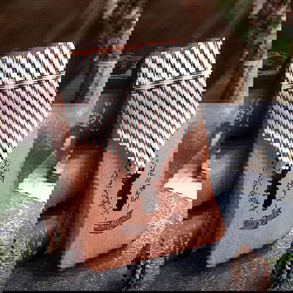 Dripex 17 Keys Kalimba Thumb Piano with Instruction Book and Tuning Hammer, Perfect for Beginners and Music Lovers