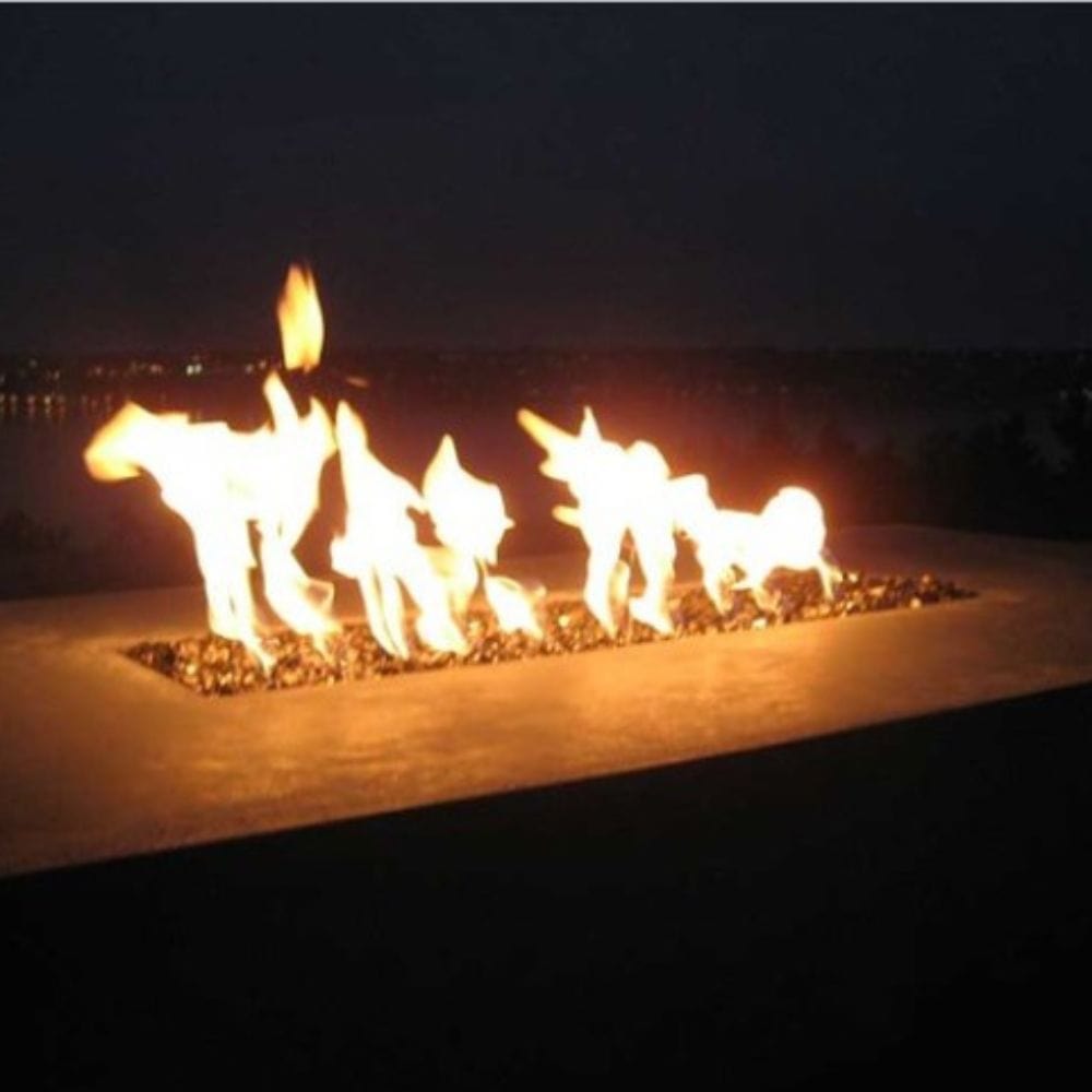 Warming Trends Ready to Finish Rectangular Gas Fire Pit Kit