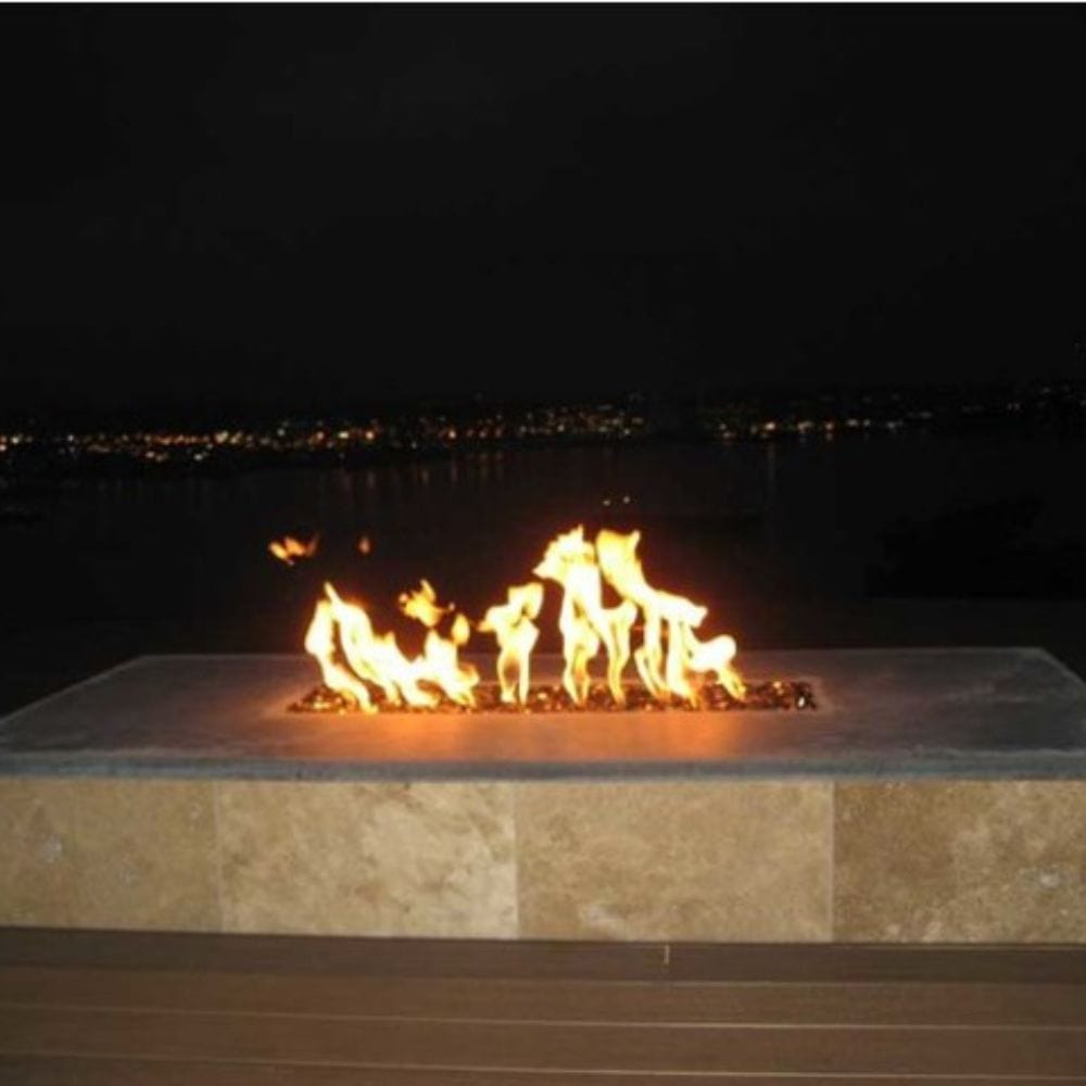 Warming Trends Ready to Finish Rectangular Gas Fire Pit Kit