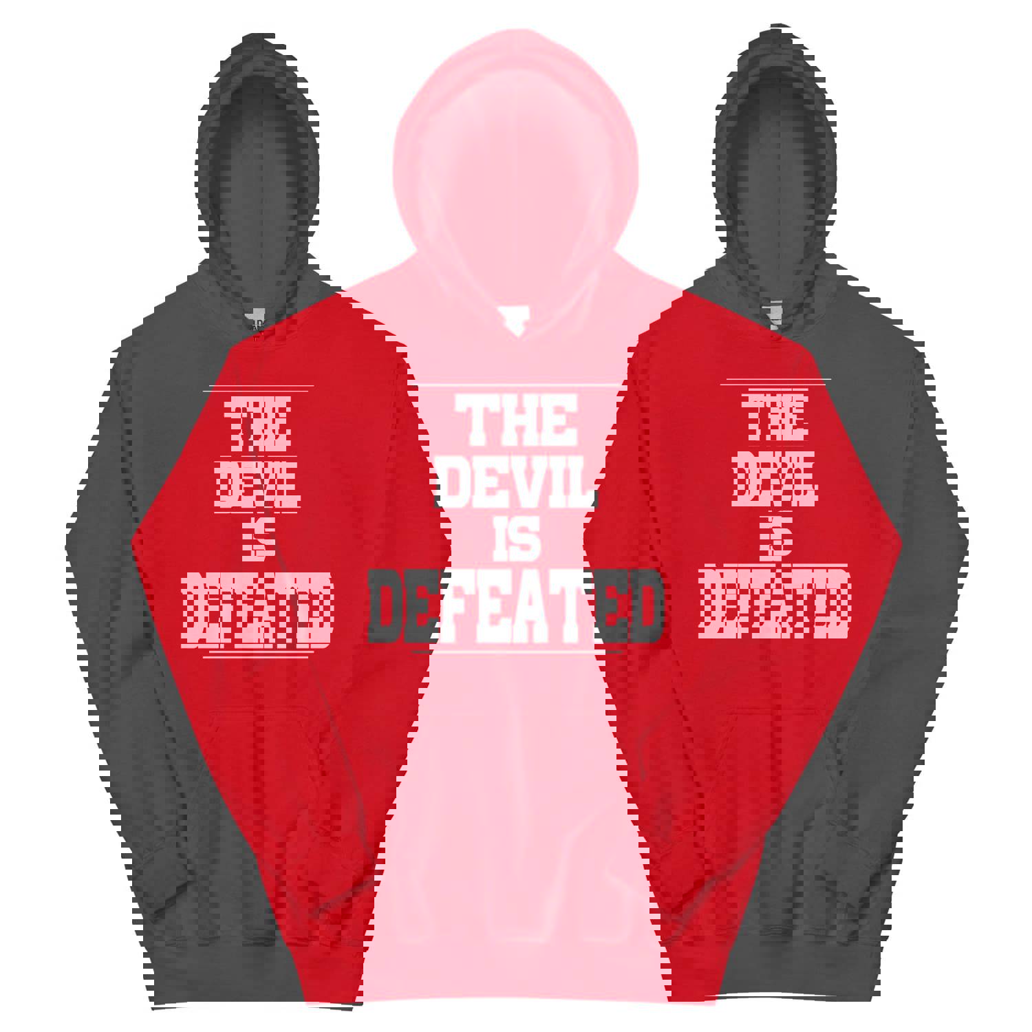 F&H Christian The Devil Is Defeated Hoodie - Soft & Stylish