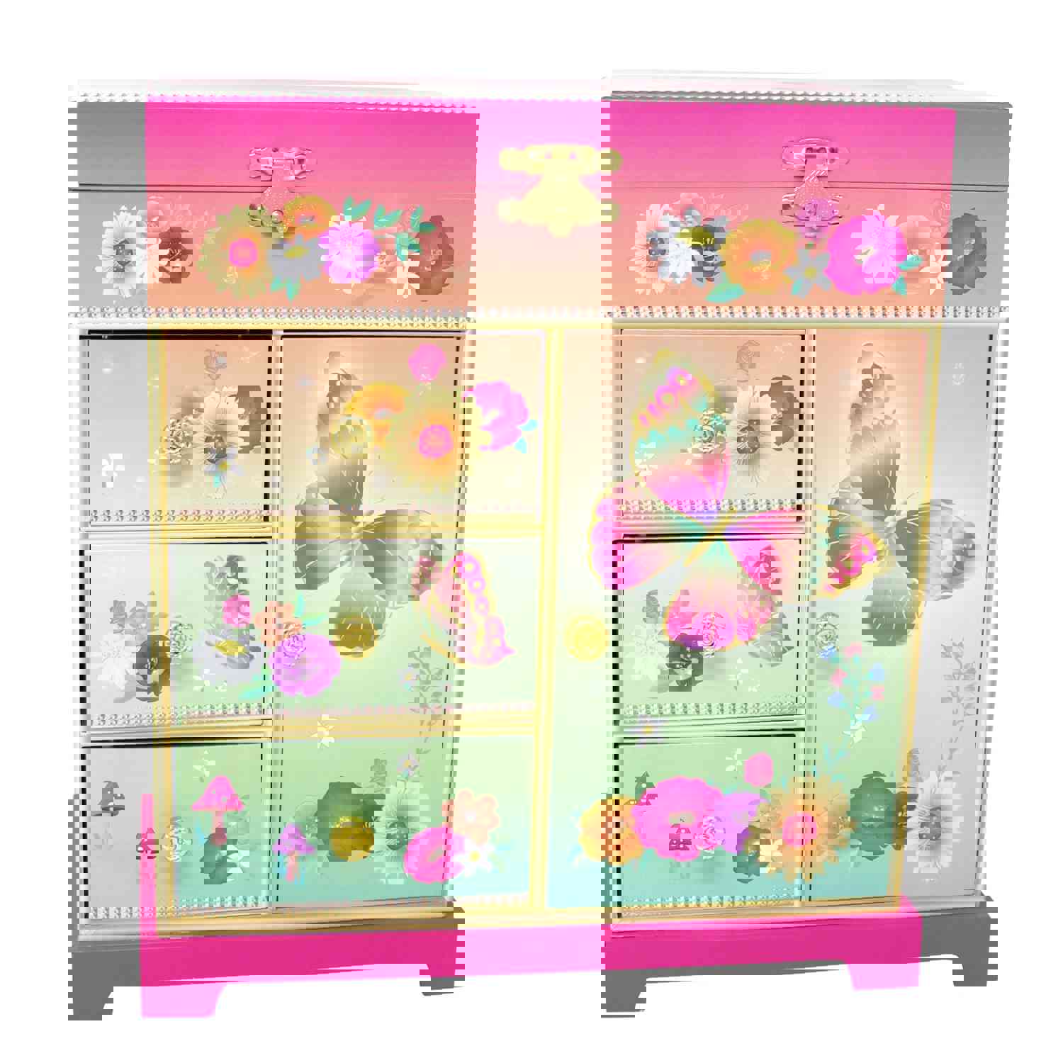 Rainbow Butterfly Large Music Box | Pack of 2