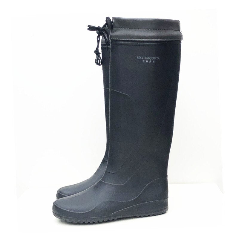 Outdoor Soft Ultra Light High-Tube Rain Boots for Men and Women