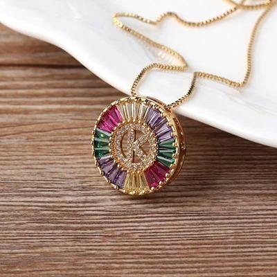 The Rainbow Initial Necklace