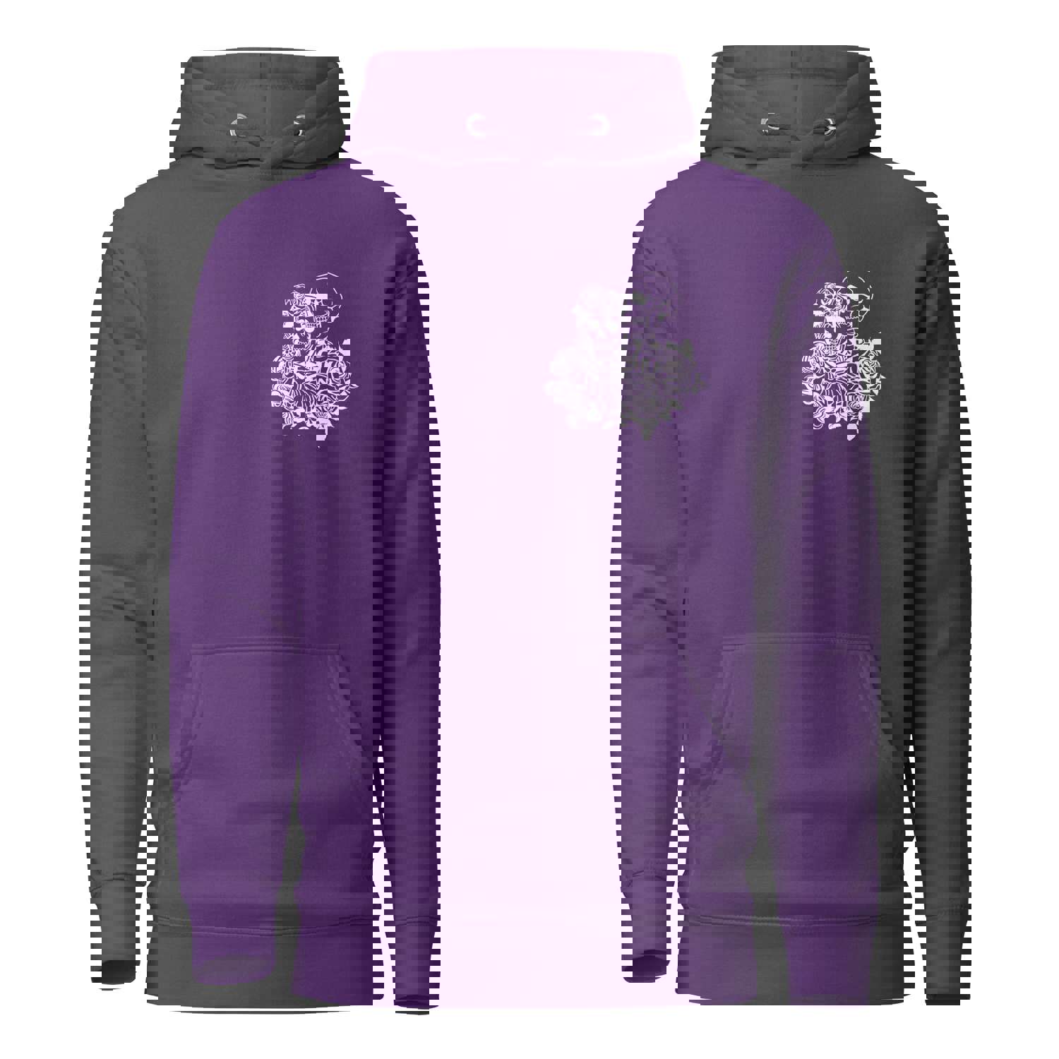 Eternal Love Skeletons Unisex Hoodie - Soft Cotton Streetwear with Cool Design