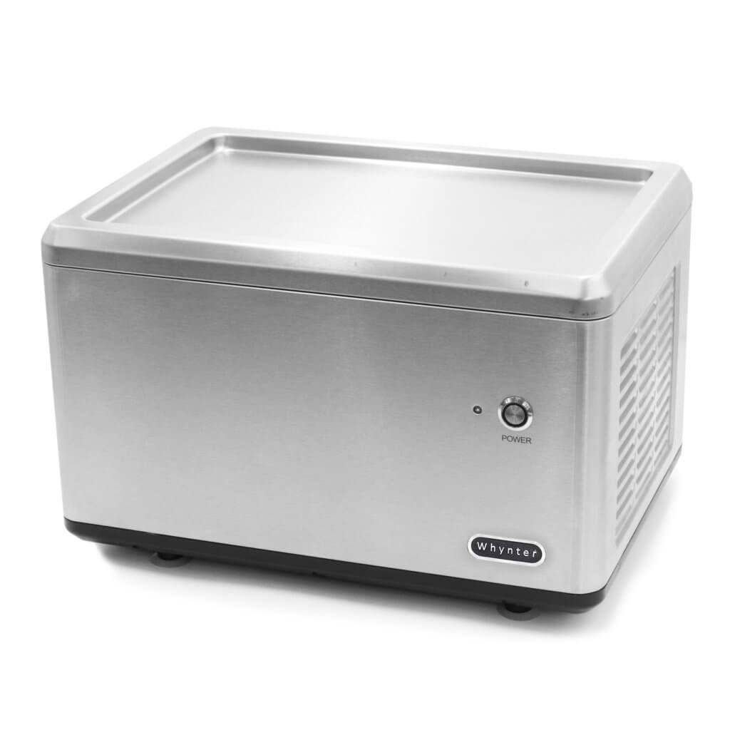 Whynter Portable Instant Automatic Compressor Ice Cream Maker Frozen Pan Roller in Stainless Steel ICR-300SS