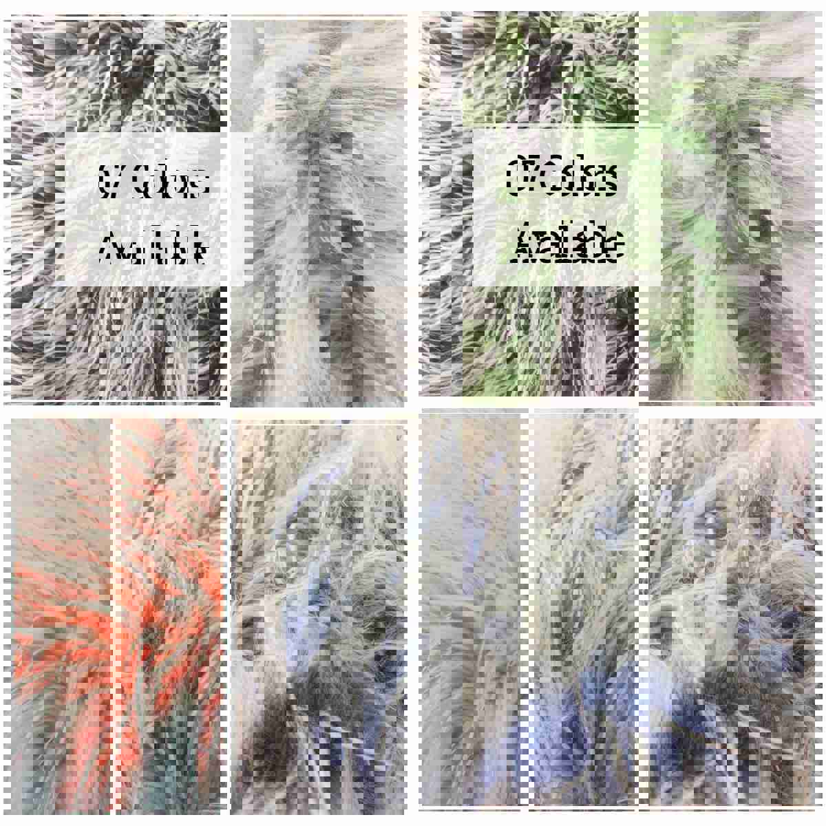 Double Tone Polar Bear Shaggy Faux Fur Fabric for Blankets and Clothing