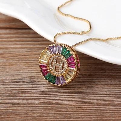 The Rainbow Initial Necklace