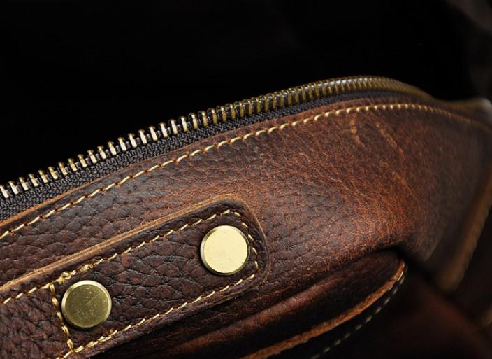 Cool Vintage Leather Backpack for Men - Durable Travel & School Backpack