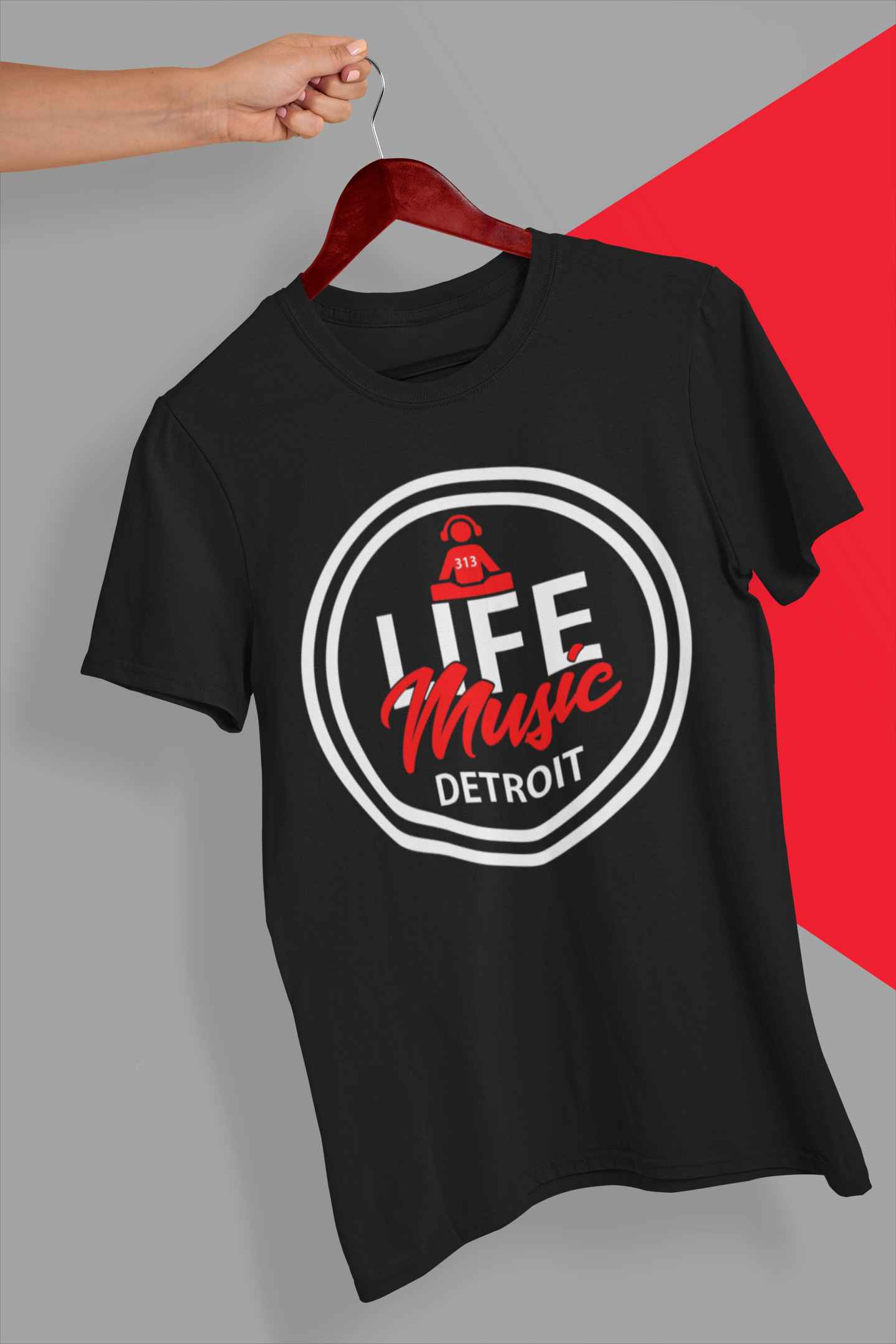 Life Music Logo Tee - Customizable Design