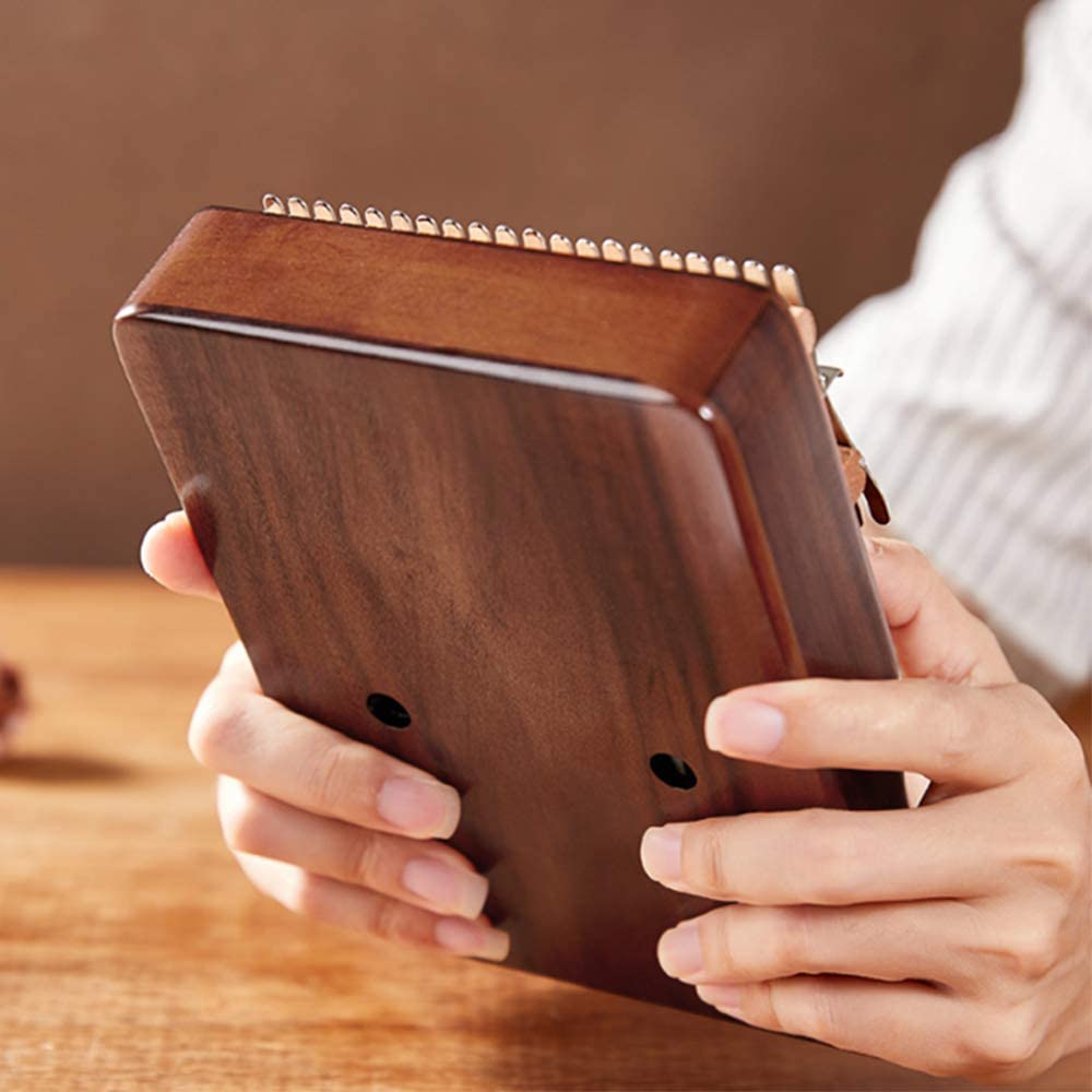 Dripex 17 Keys Kalimba Thumb Piano with Instruction Book and Tuning Hammer, Perfect for Beginners and Music Lovers