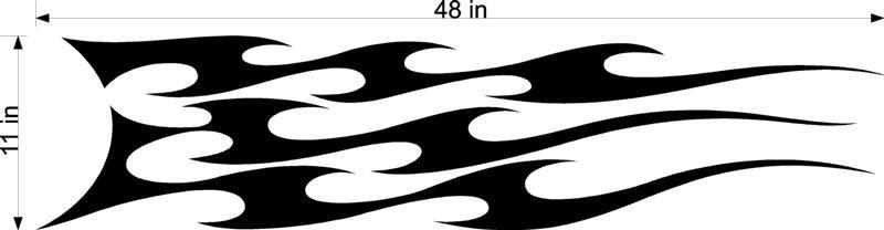 Racing Flames Auto Truck Boat Car Stickers Decals Side Sets EZ153 - High Gloss Vinyl Flame Decals