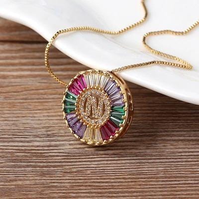 The Rainbow Initial Necklace