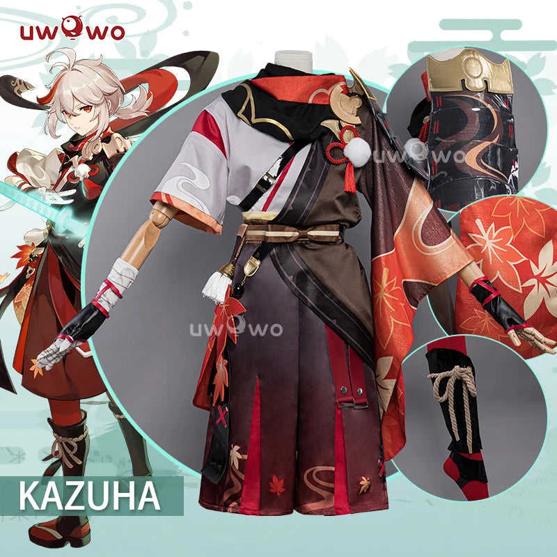 UWOWO Genshin Impact Kazuha Kaedehara Cosplay Costume - Inazuma Anemo Male Game Halloween Outfit