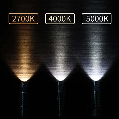 Wurkkos FC11 Pocket LED Flashlight - 1300 Lumens, USB-C Rechargeable, IP67 Waterproof, Magnetic Tailcap