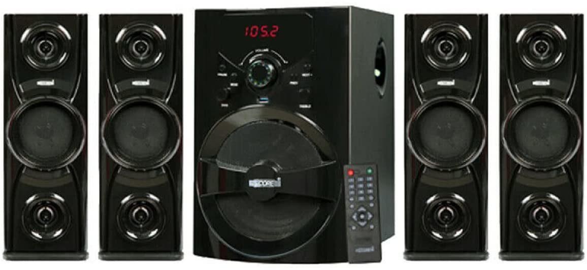 Home Theater Speaker Set 8 inch 4.1 Channel Bluetooth Surround Sound System with Subwoofer