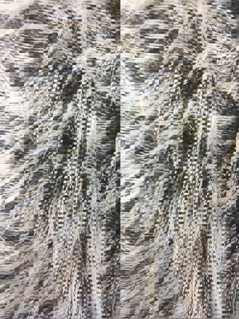 Double Tone Polar Bear Shaggy Faux Fur Fabric for Blankets and Clothing