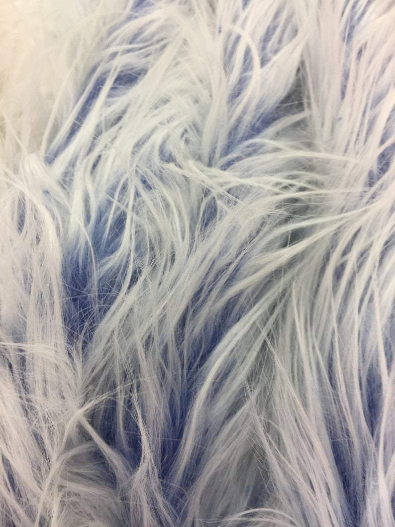 Double Tone Polar Bear Shaggy Faux Fur Fabric for Blankets and Clothing
