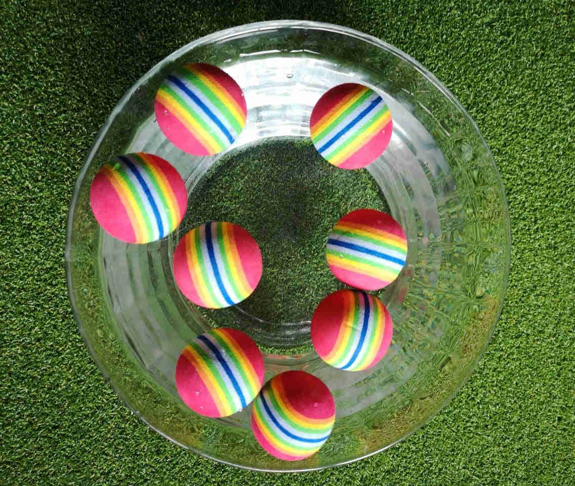 A99 Golf Rainbow Foam Practice Balls - 100 Pcs for Indoor & Outdoor Training