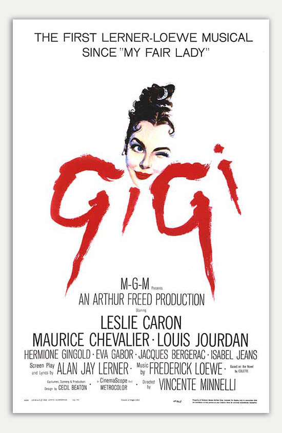Gigi - 11 x 17 Movie Poster (1958 Reprint)