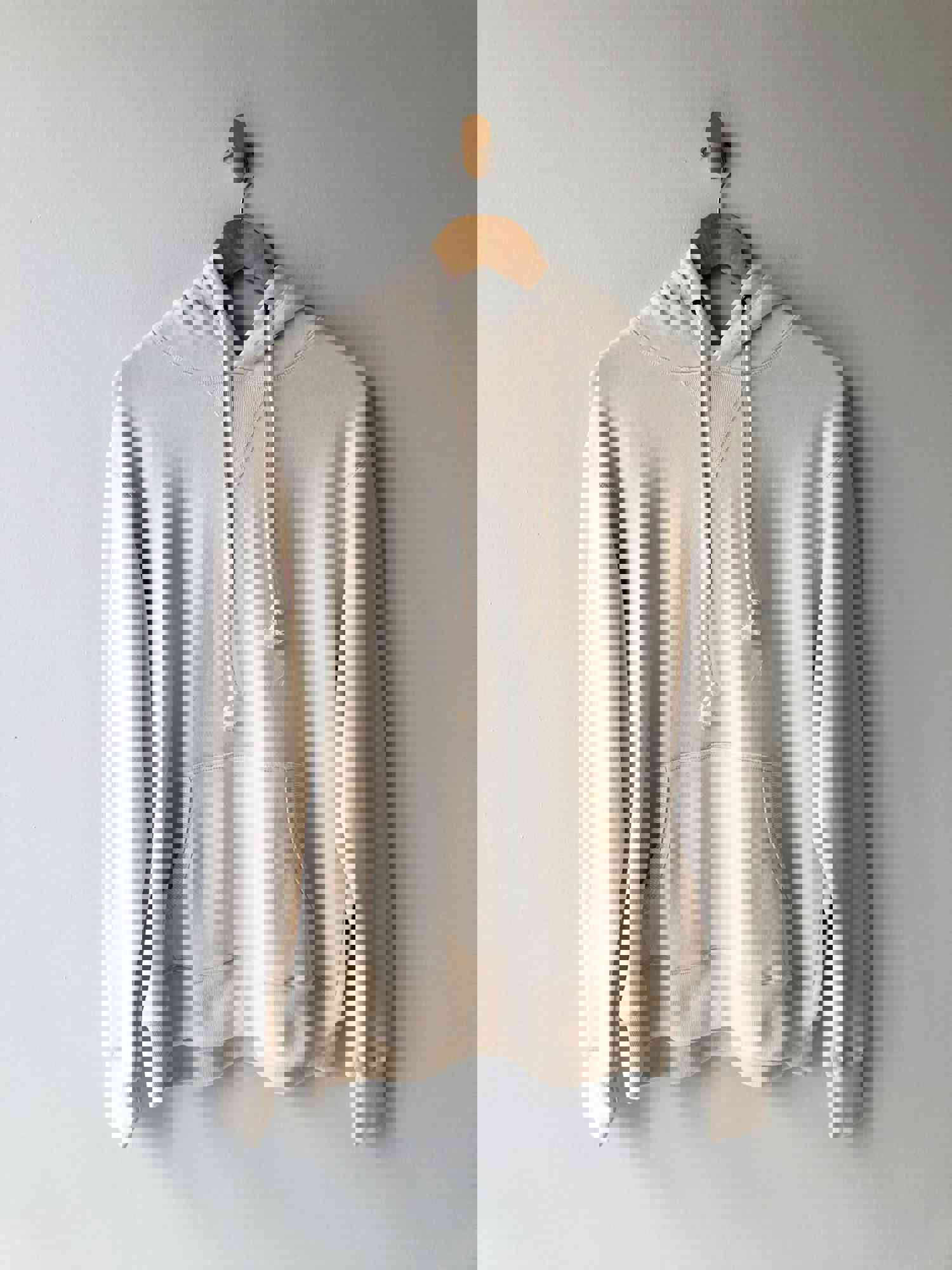 Japanese Cotton Hoodie - Soft Off-White Sweatshirt