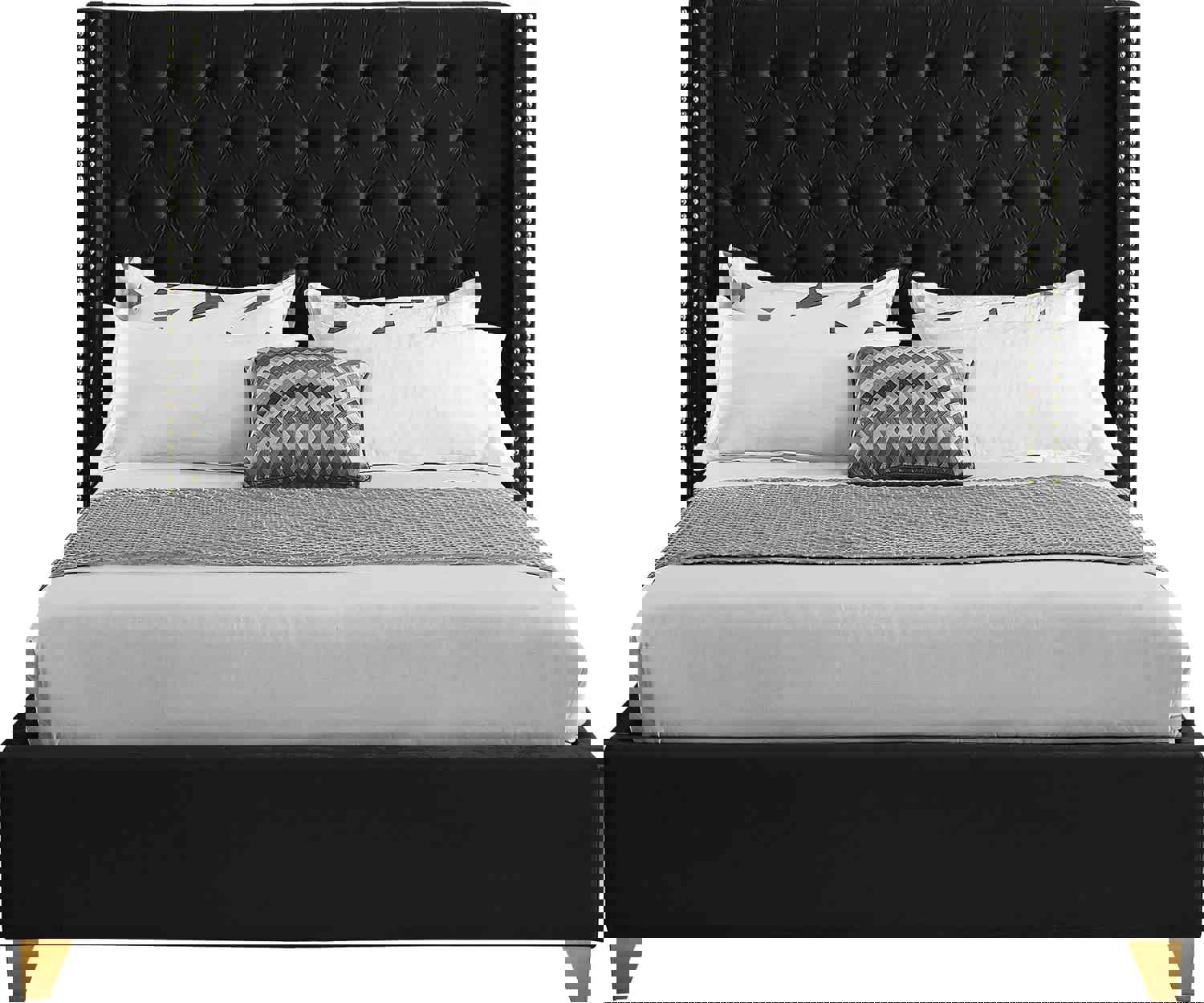 Barolo Black Velvet Full Bed