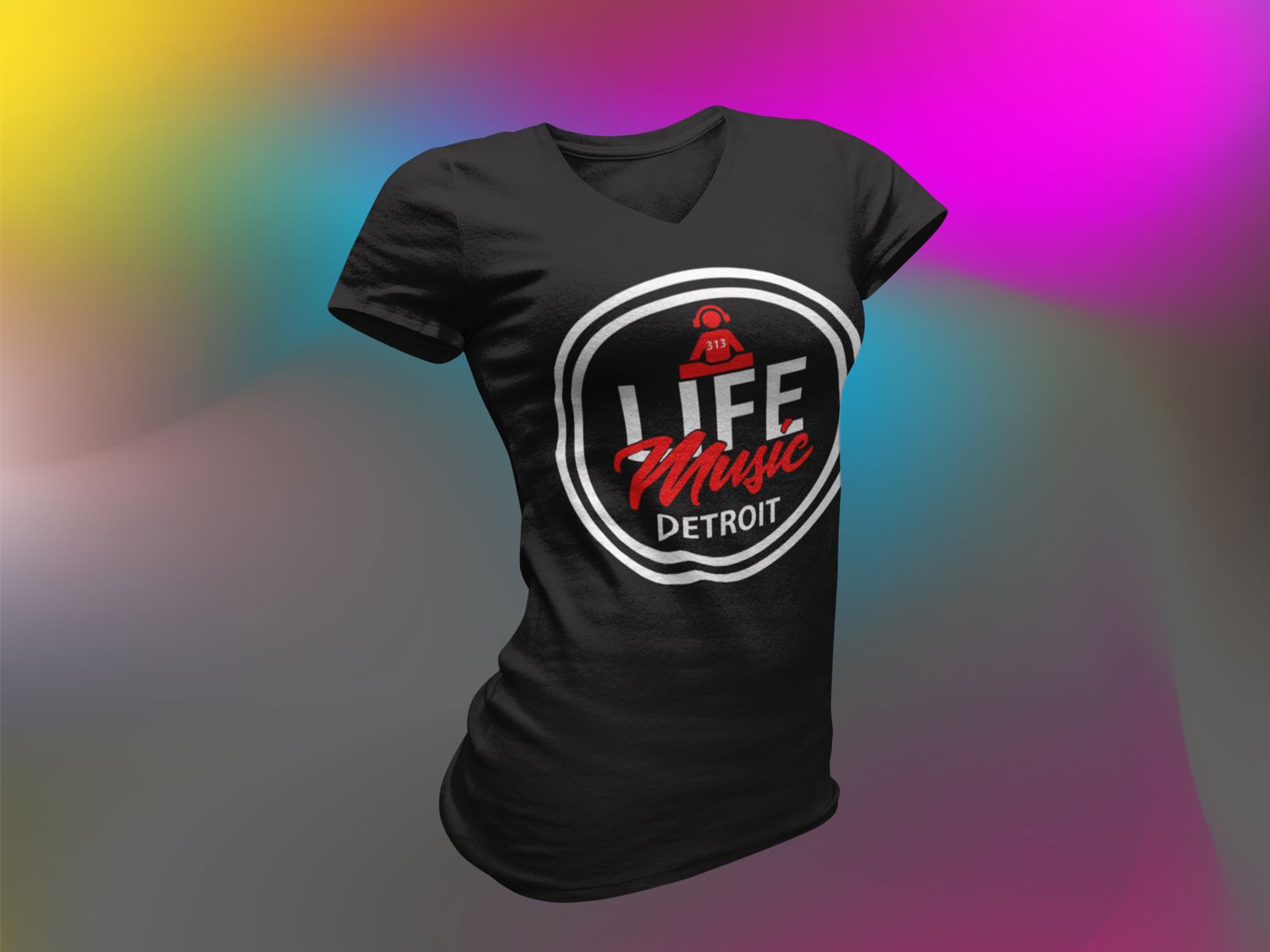 Life Music Logo Tee - Customizable Design
