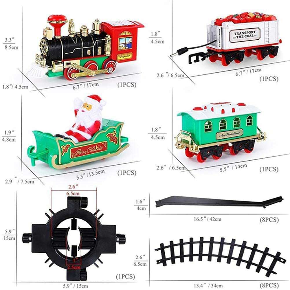 Electric Christmas Train with Music and Hangable Lamplight