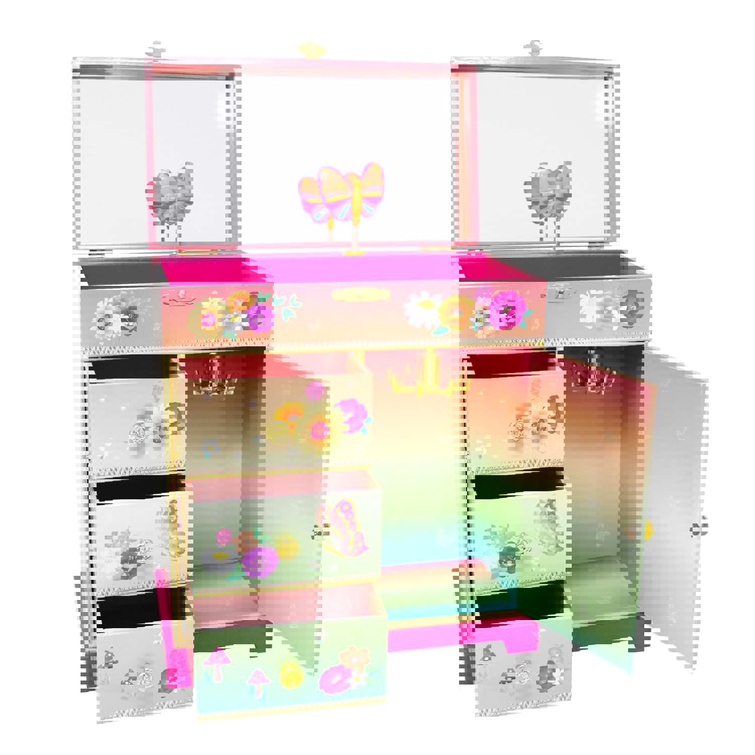 Rainbow Butterfly Large Music Box | Pack of 2