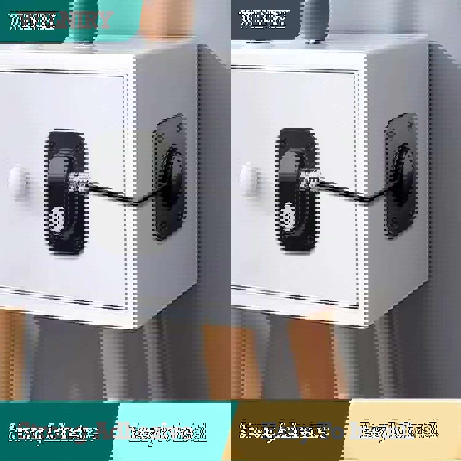 Child Proof Refrigerator Door Lock - No Tools Needed, Easy Installation