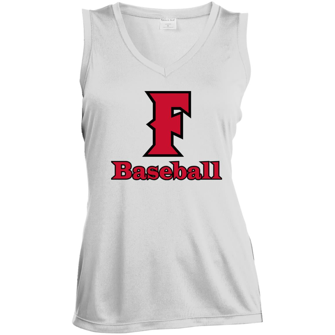 Sport-Tek Ladies’ Sleeveless V-Neck Performance Tee LST352 – F Baseball