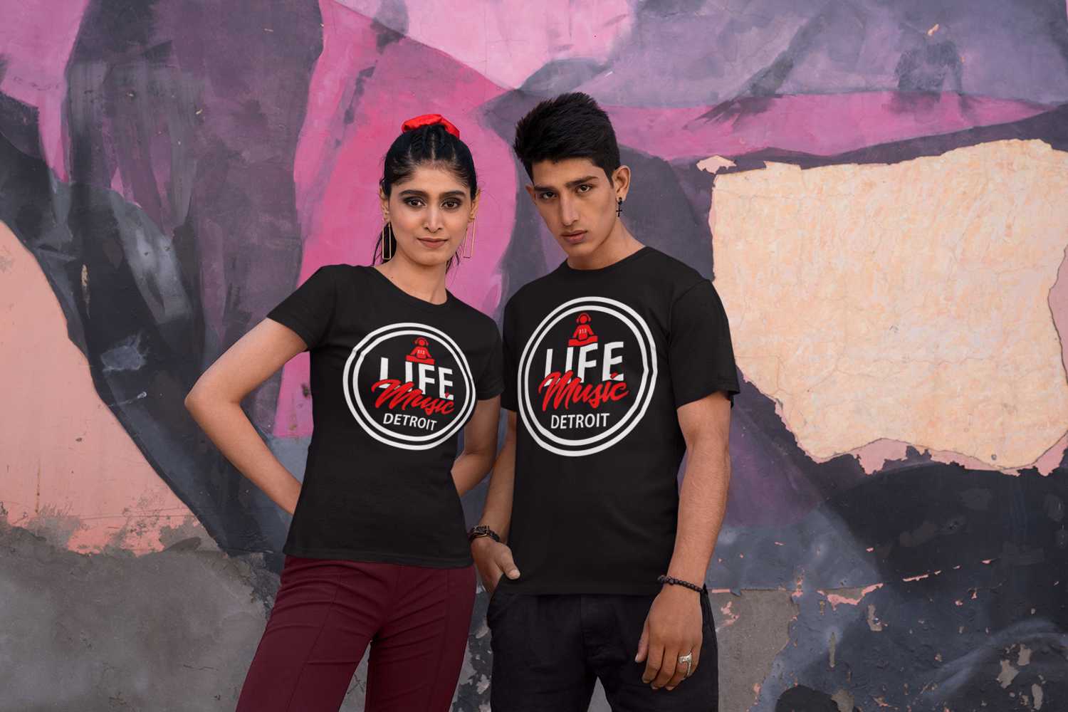 Life Music Logo Tee - Customizable Design