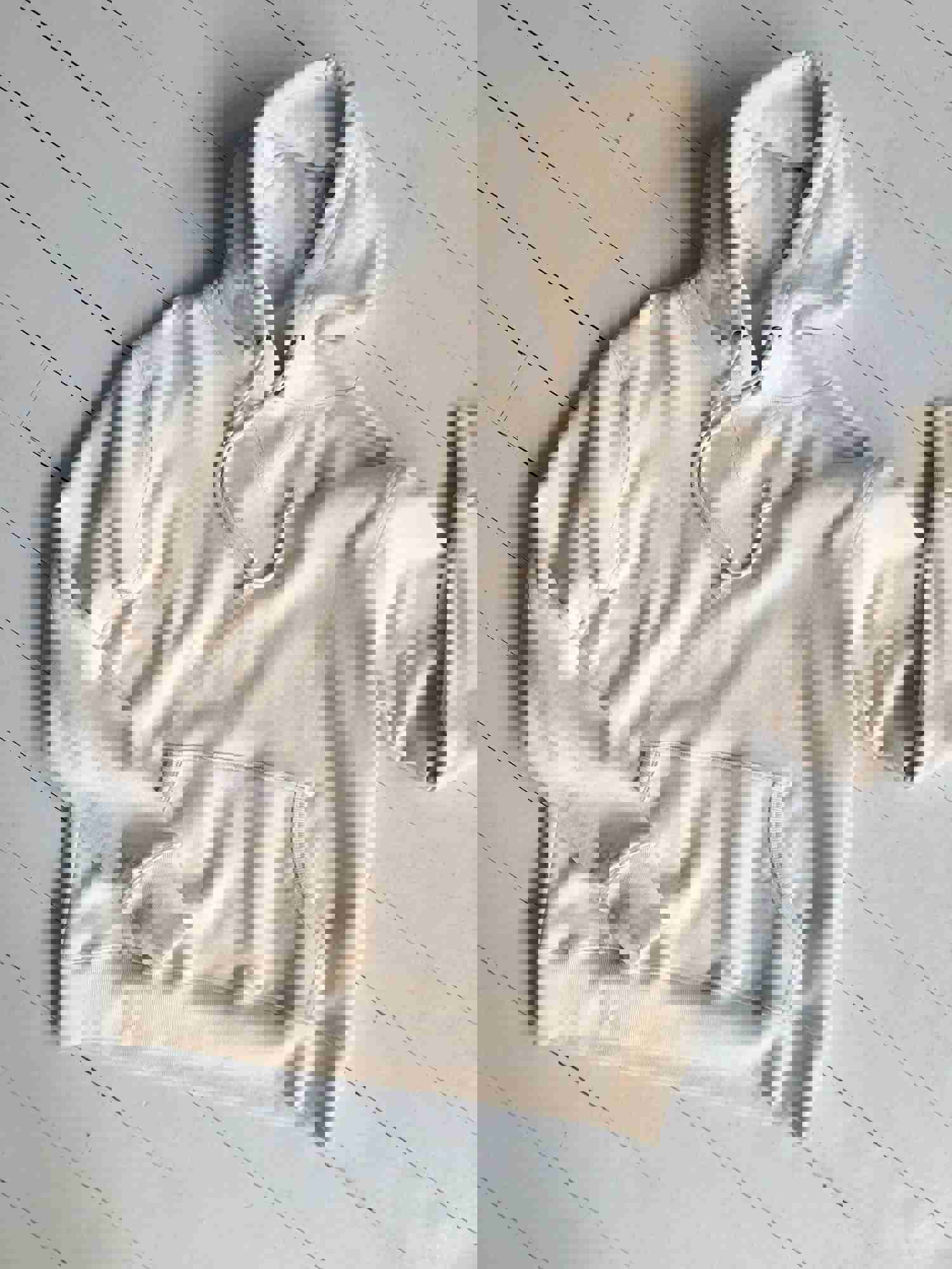 Japanese Cotton Hoodie - Soft Off-White Sweatshirt