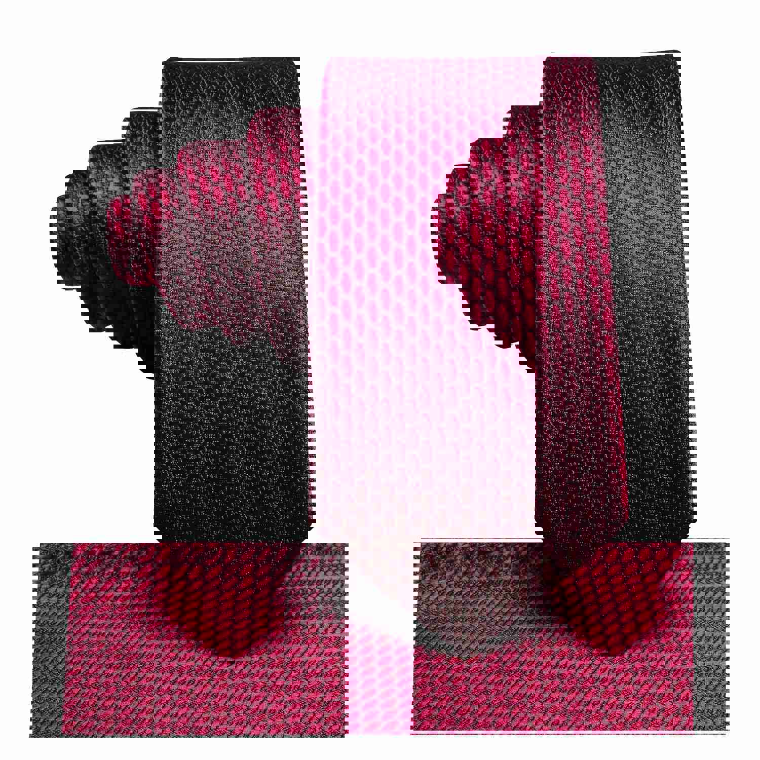 Wine Red Solid Silk Children's Necktie and Pocket Square Set