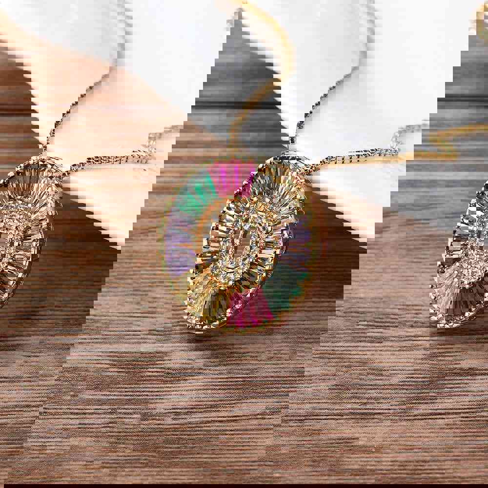The Rainbow Initial Necklace
