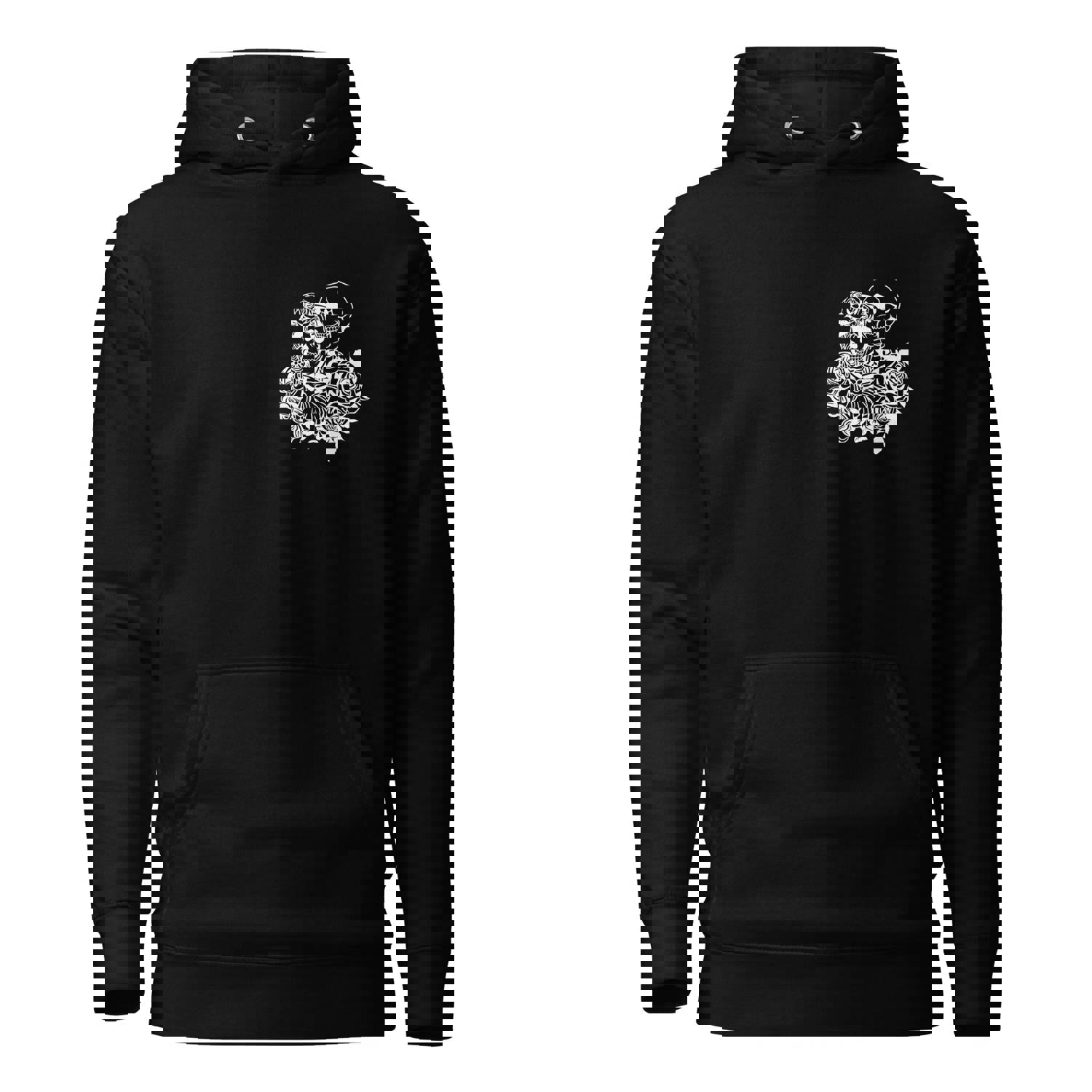 Eternal Love Skeletons Unisex Hoodie - Soft Cotton Streetwear with Cool Design